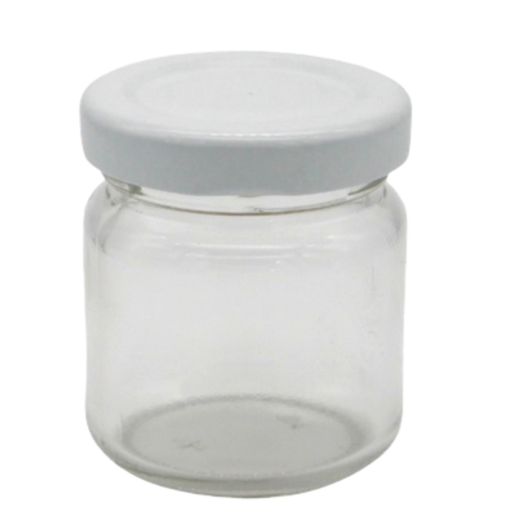 50ml Konservenglas mit weißem Twist-off