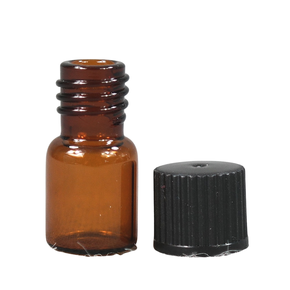 1ml Gewindeflasche braun