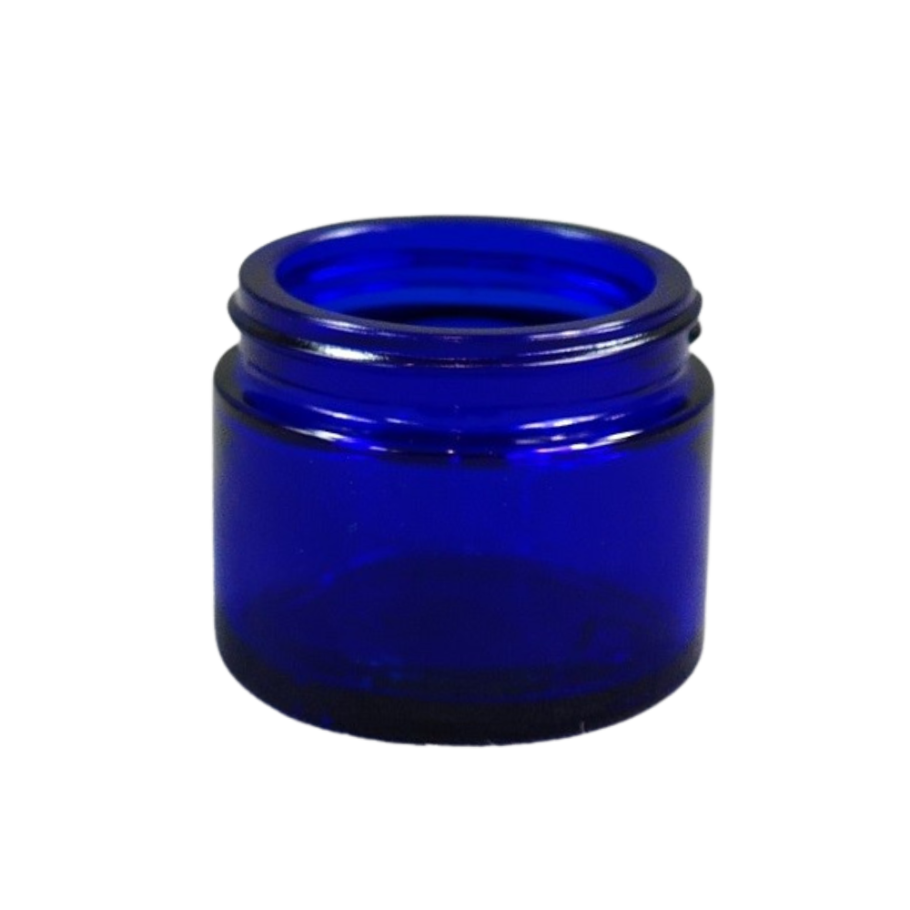 50ml Glastiegel blau