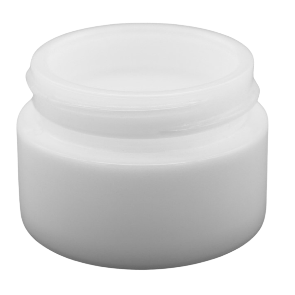 15ml Glastiegel opal