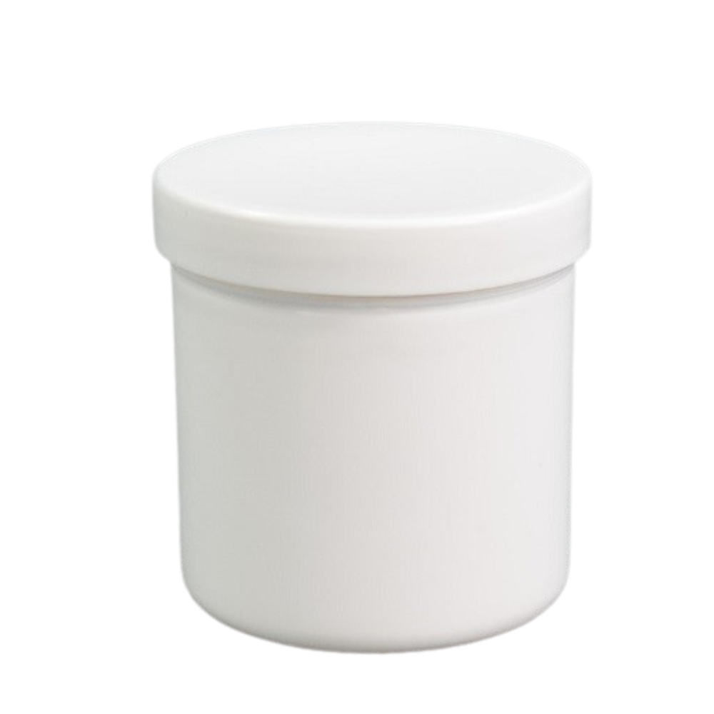 100g/125ml Schraubdose weiß mit weißem Verschluss