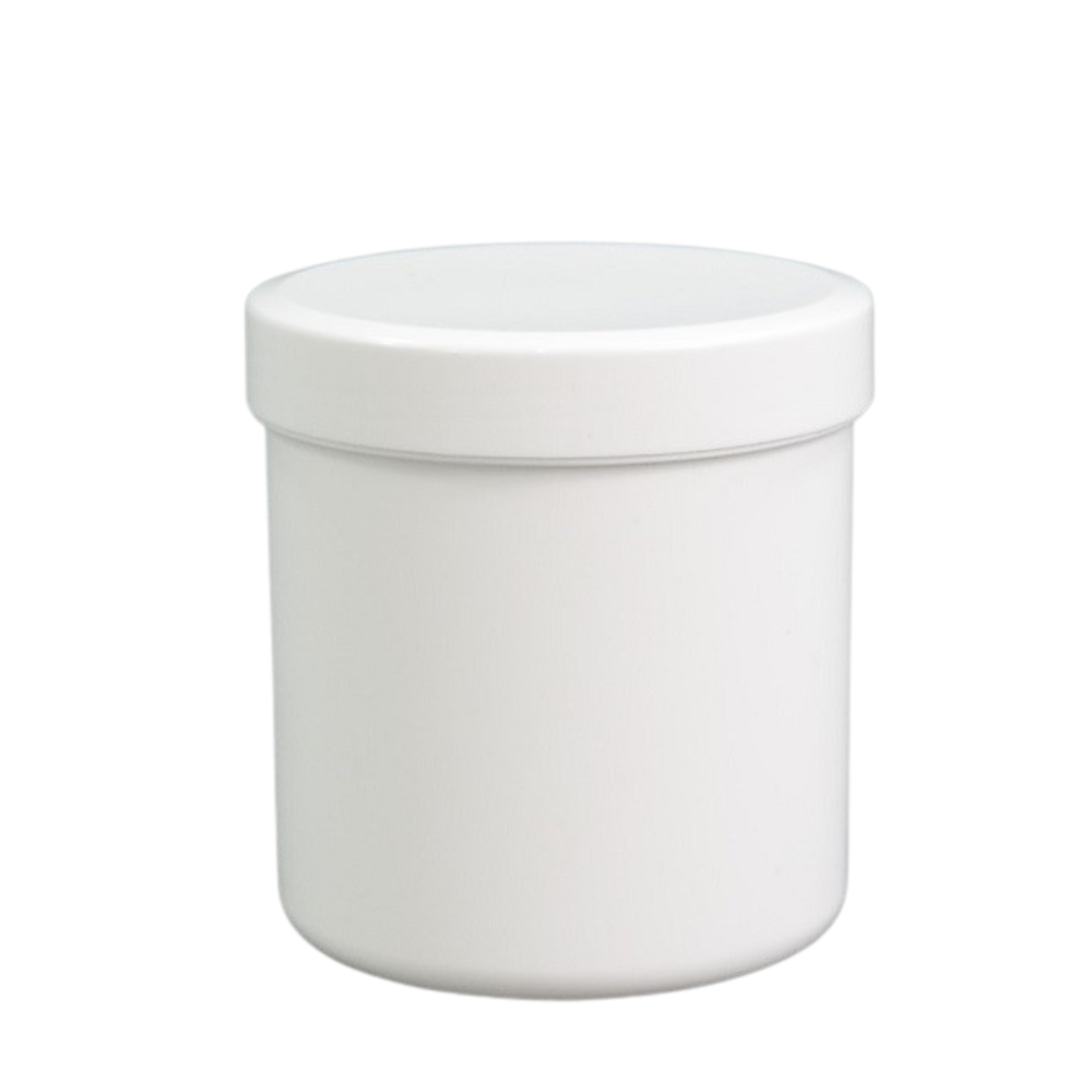200g/250ml Schraubdose weiß mit weißem Verschluss