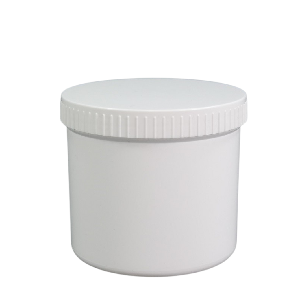 400g/500ml Schraubdose weiß mit weißem Verschluss