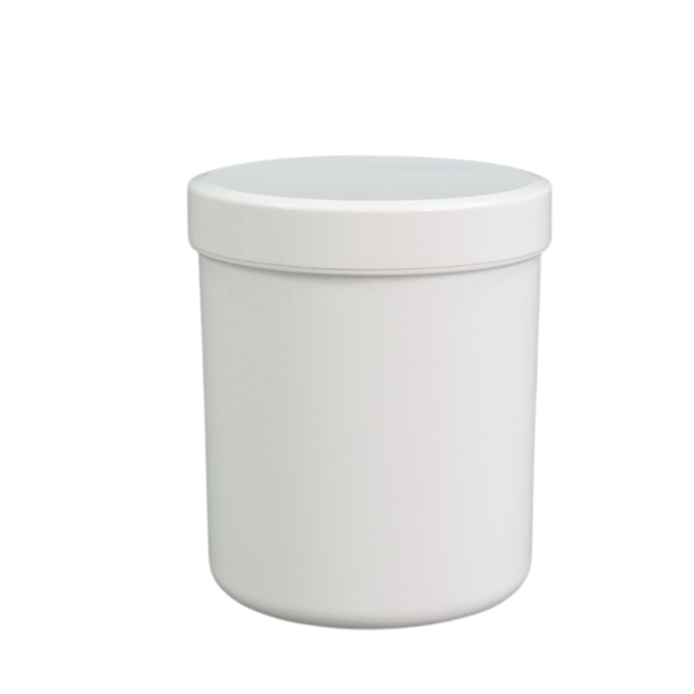 500g/625ml Schraubdose weiß mit weißem Verschluss