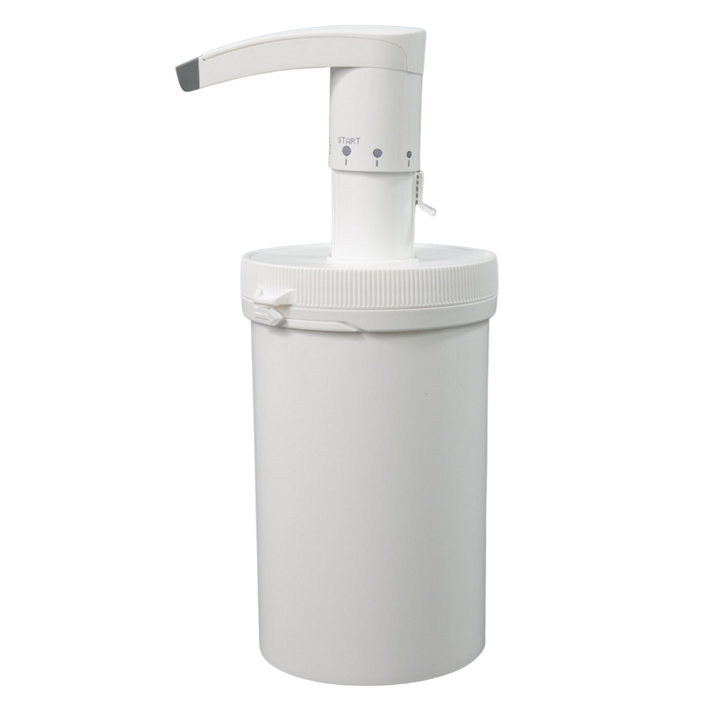450ml Schraubdose weiß mit Dosierpumpe