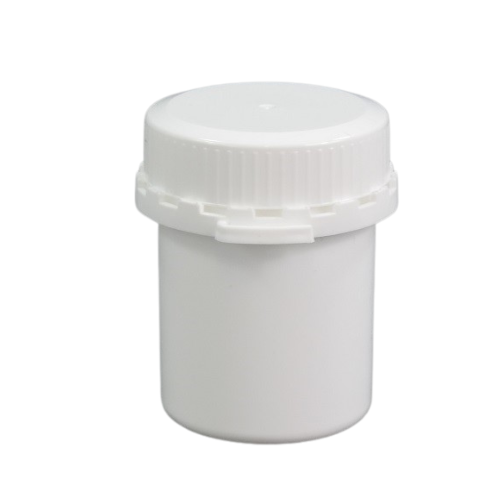 50g/60ml Schraubdose OV weiß mit Sicherheitsverschluss