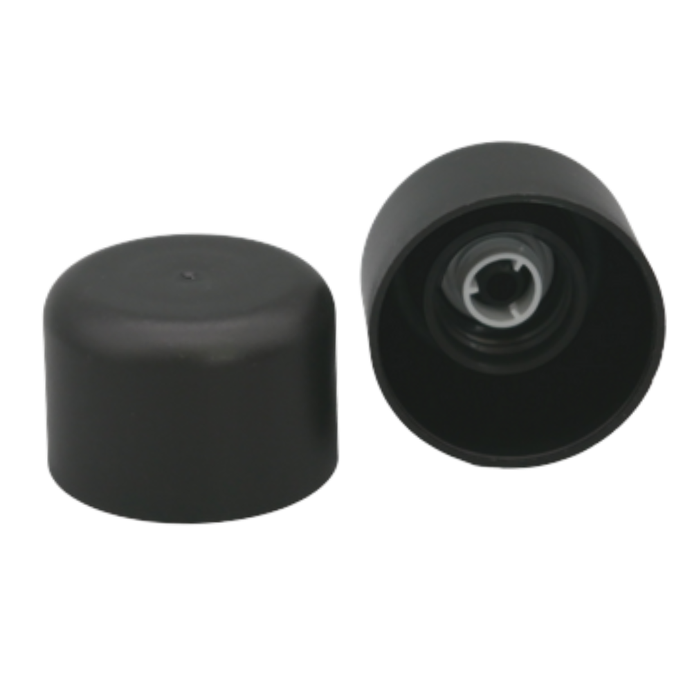 Verschluss schwarz mit Gießring, DIN18