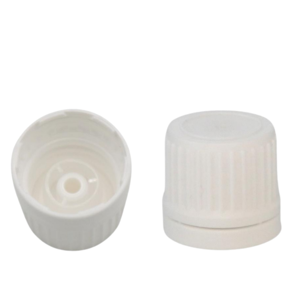 Verschluss weiß mit Gießring, DIN18